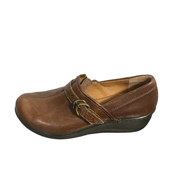 Nurture Malone Brown Leather Slip On Wedge Loafer Comfort Shoe Sz 9 - Picture 5 of 10